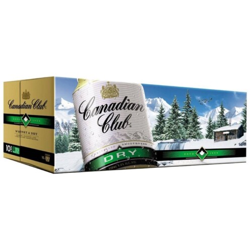 Canadian Club & Dry 10 Pack Cans | Bevee Alcohol Delivery