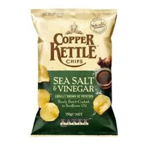 Copper Kettle Sea Salt & Vinegar Chips 150g