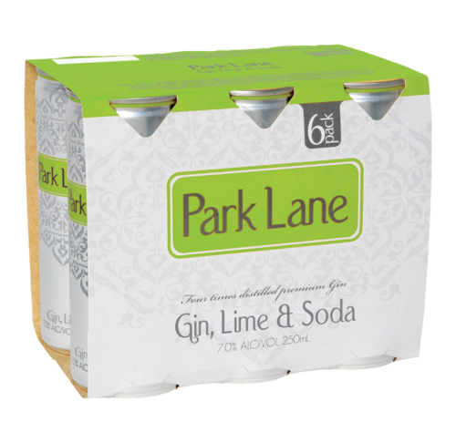 Park Lane Gin, Lime & Soda 7% 6 Cans